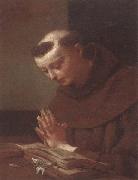unknow artist Saint anthony of padua in prayer France oil painting reproduction